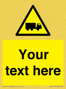 Custom Lorry Hazard Sign